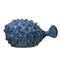 Hello Honey® 4.5" Blue Stoneware Puffer Fish Accent